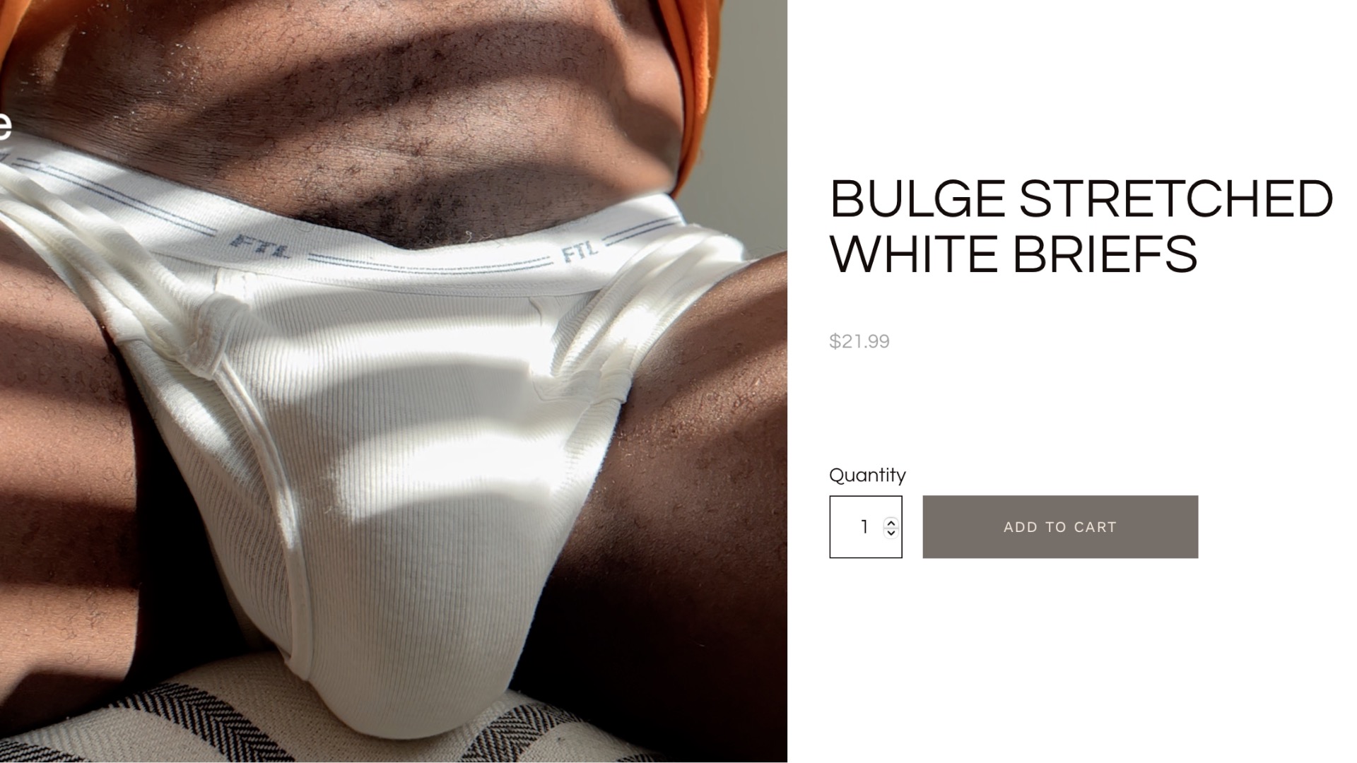 bulge white briefs underwear banner