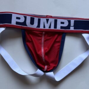 Red, white and blue PUMP jockstrap